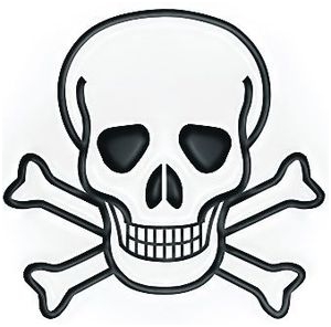 Шеврон - Череп с костями