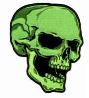 Шеврон - Зеленый череп