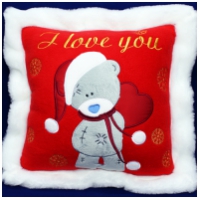 Новогодняя подушка - I Love You